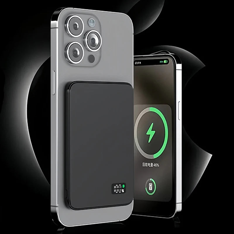 10000mAh Ultra Thin Power Bank for MagSafe,Magnetic Wireless Fast Charging MacSafe Portable Battery For iPhone Xiaomi Samsung - ZOOMNSTORE