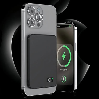 10000mAh Ultra Thin Power Bank for MagSafe,Magnetic Wireless Fast Charging MacSafe Portable Battery For iPhone Xiaomi Samsung - ZOOMNSTORE