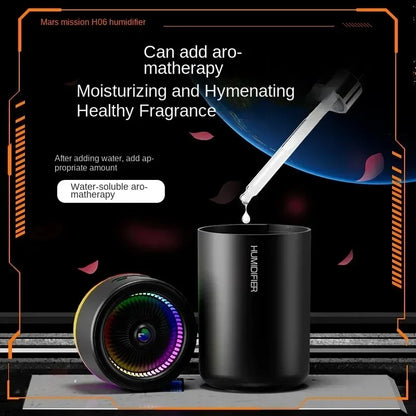 280ML Silent Aroma Diffuser - Colorful Humidifier with Atmosphere Light for Home  Car - ZOOMNSTORE