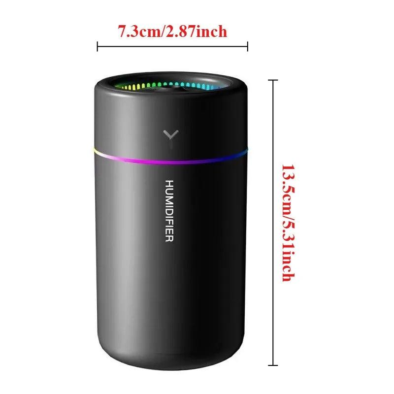280ML Silent Aroma Diffuser - Colorful Humidifier with Atmosphere Light for Home  Car - ZOOMNSTORE