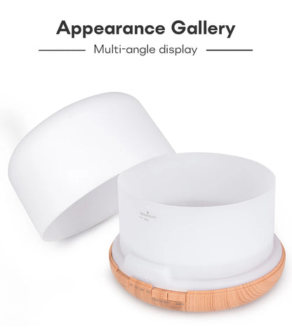 Ultrasonic Air Humidifier - Essential Oil Diffuser With Remote Control & LED Light - ZOOMNSTORE