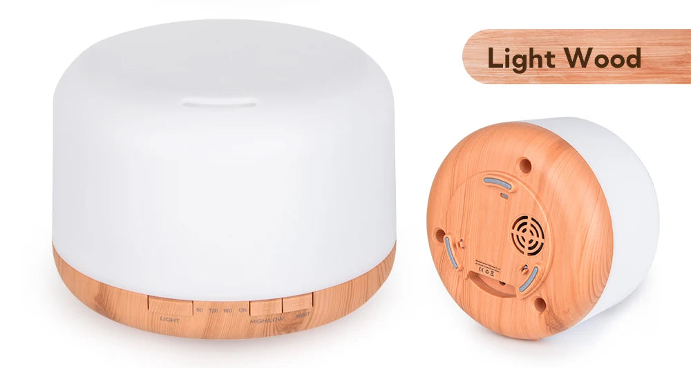 Ultrasonic Air Humidifier - Essential Oil Diffuser With Remote Control & LED Light - ZOOMNSTORE