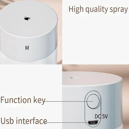 Mini Ultrasonic Humidifier  Aromatherapy Diffuser - Portable USB Essential Oil Sprayer with LED Lamp for Home  Car - ZOOMNSTORE
