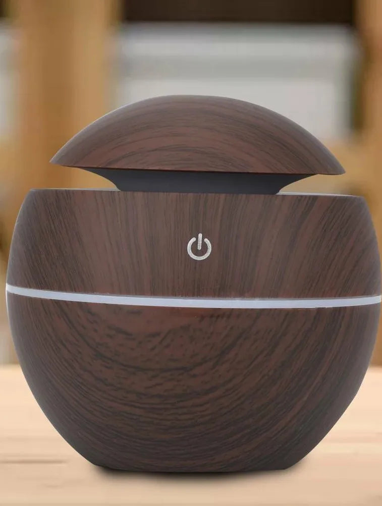 Ultrasonic Humidifier - Wood Grain Portable USB Air Aromatherapy Mist Discharge - ZOOMNSTORE