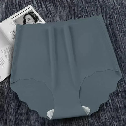 Ultrathin Panties Women - Plus Size Ice Silk High Waist Seamless Briefs - ZOOMNSTORE