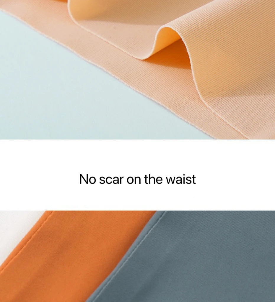 Ultrathin Panties Women - Plus Size Ice Silk High Waist Seamless Briefs - ZOOMNSTORE