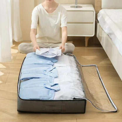 Under Bed Storage Bag – Foldable Quilt Organizer with Reinforced Handles, 2pcs - ZOOMNSTORE