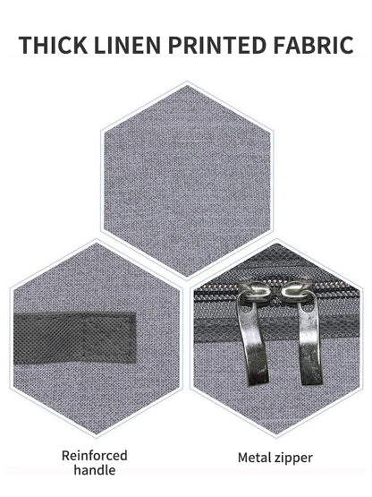 Under Bed Storage Bag – Foldable Quilt Organizer with Reinforced Handles, 2pcs - ZOOMNSTORE