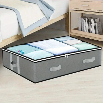 Under Bed Storage Box – Waterproof Rectangle Bin With Reinforced Handles | Bedroom Organizer - ZOOMNSTORE