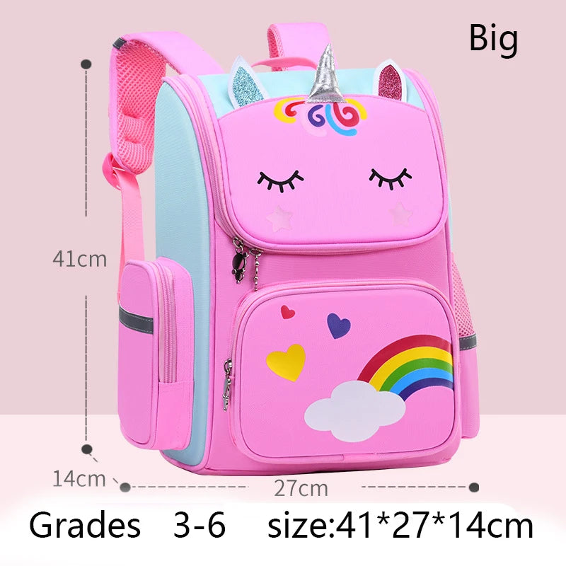 Unicorn Backpack for Girls - Waterproof Rainbow School Bag for Kids - ZOOMNSTORE