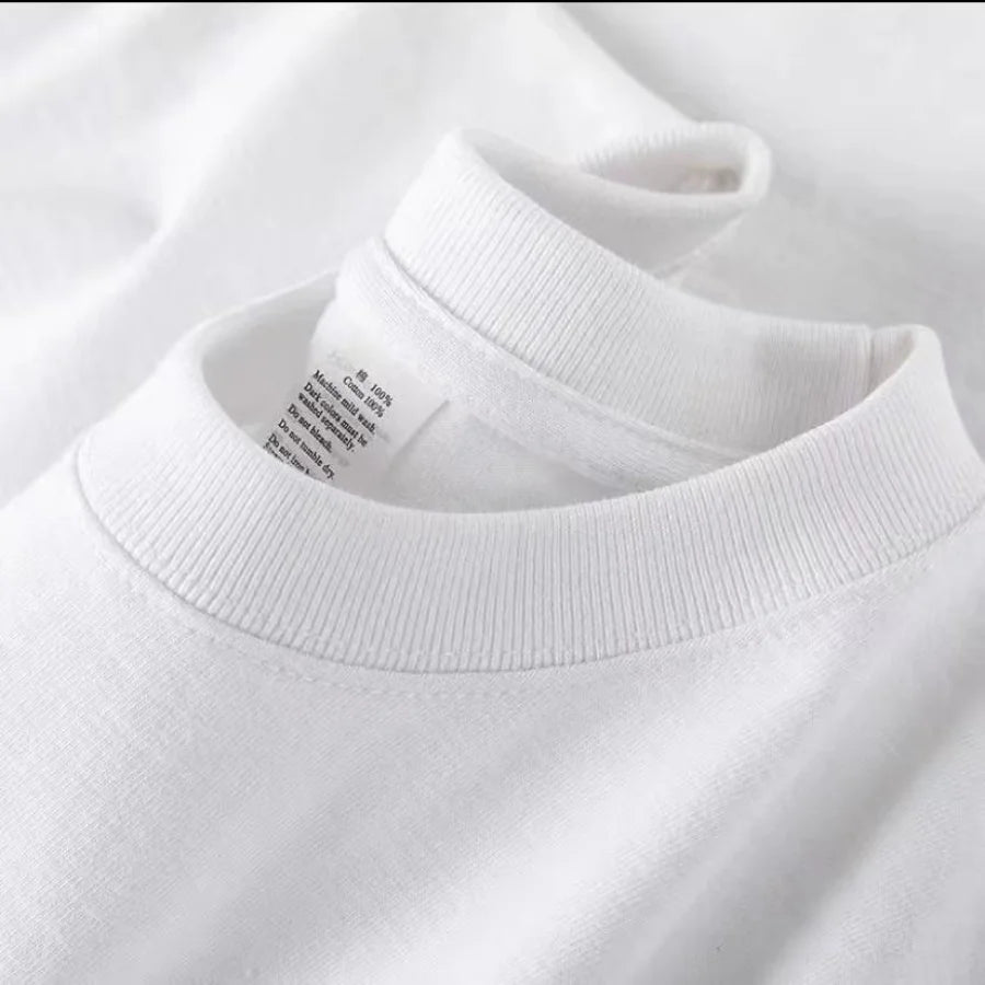 Unisex 100 Cotton Summer T-shirt - Solid Color O Neck Short Sleeve M-4XL - ZOOMNSTORE