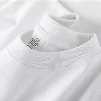 Unisex 100 Cotton Summer T-shirt - Solid Color O Neck Short Sleeve M-4XL - ZOOMNSTORE