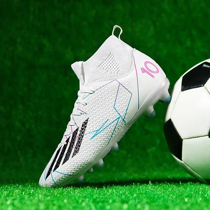 Unisex Football Boots – Professional Soccer Shoes | Non-Slip Firm Ground Cleats - ZOOMNSTORE