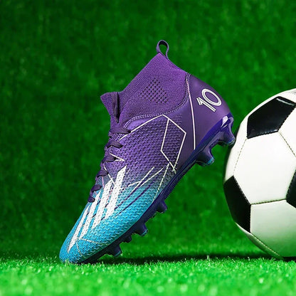 Unisex Football Boots – Professional Soccer Shoes | Non-Slip Firm Ground Cleats - ZOOMNSTORE
