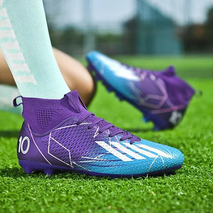 Unisex Football Boots – Professional Soccer Shoes | Non-Slip Firm Ground Cleats - ZOOMNSTORE