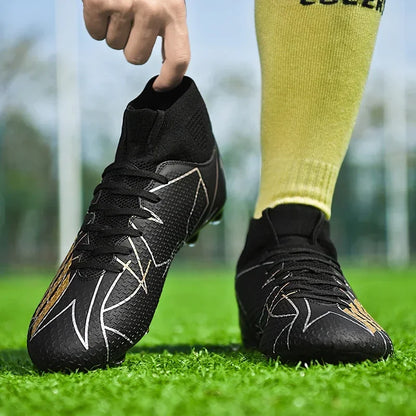 Unisex Football Boots – Professional Soccer Shoes | Non-Slip Firm Ground Cleats - ZOOMNSTORE