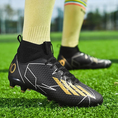 Unisex Football Boots – Professional Soccer Shoes | Non-Slip Firm Ground Cleats - ZOOMNSTORE