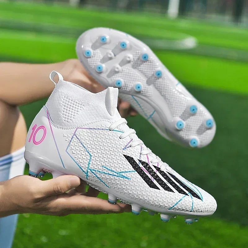 Unisex Football Boots – Professional Soccer Shoes | Non-Slip Firm Ground Cleats - ZOOMNSTORE