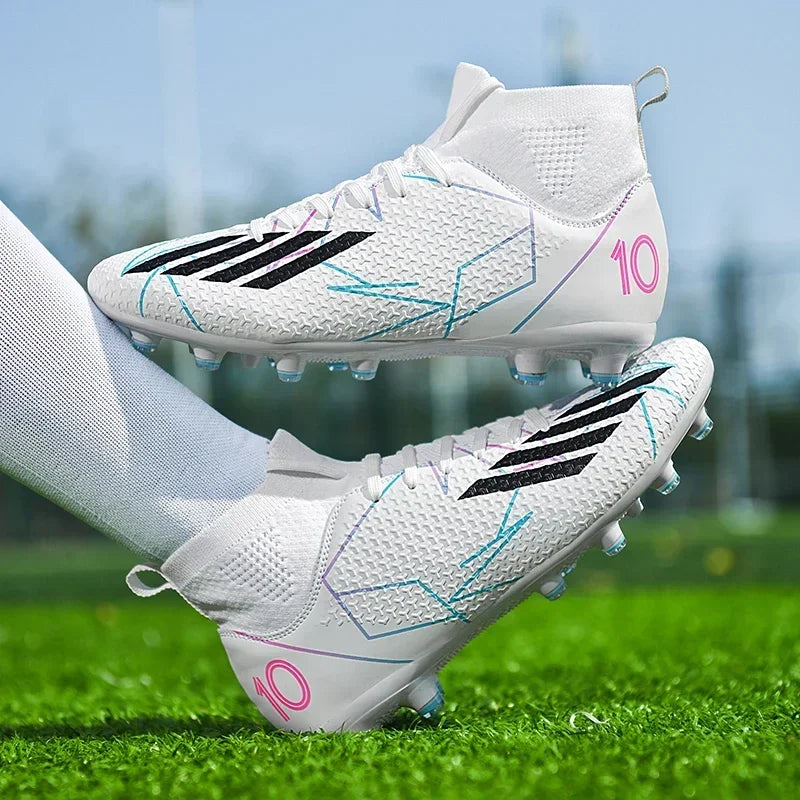 Unisex Football Boots – Professional Soccer Shoes | Non-Slip Firm Ground Cleats - ZOOMNSTORE