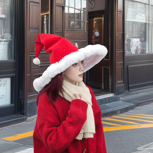 Unisex Santa Hat - Extra Thick Fur Christmas Holiday Hat for Adults - ZOOMNSTORE