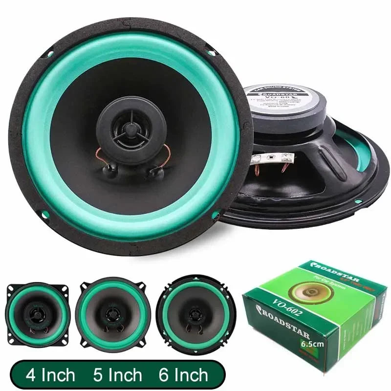 Universal Car Speakers - 4/5/6.5 Inch Coaxial Full Range Automotive Audio System - ZOOMNSTORE