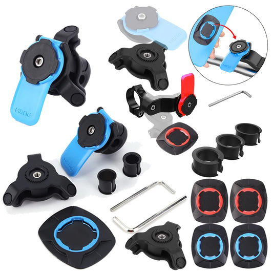 Universal Motorcycle Bike Phone Holder Stand Bicycle Phone Bike Holder 360° Rotatable Support Security Bracket Quick Release - ZOOMNSTORE