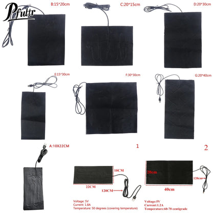 Usb Heated Pad – Portable Carbon Fiber Heating Mat For Pet Cushion & Cloth Vest - ZOOMNSTORE