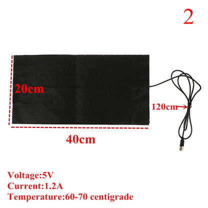 Usb Heated Pad – Portable Carbon Fiber Heating Mat For Pet Cushion & Cloth Vest - ZOOMNSTORE
