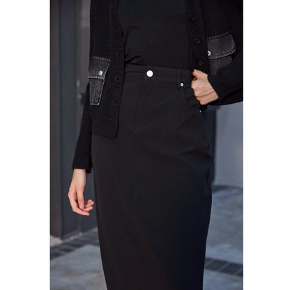V-neck Denim Dress  Knitting Cardigan - Womens AutumnWinter Modal Shirt - ZOOMNSTORE