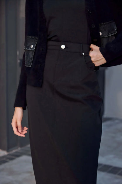 V-neck Denim Dress  Knitting Cardigan - Womens AutumnWinter Modal Shirt - ZOOMNSTORE