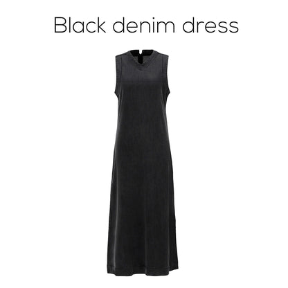 V-neck Denim Dress  Knitting Cardigan - Womens AutumnWinter Modal Shirt - ZOOMNSTORE