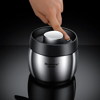 Vacuum sealed tank Coffee bean storage tank Household 304 stainless steel food storage Jars moisture-proof sealed container - ZOOMNSTORE