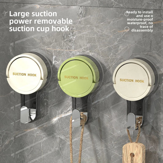 Wall Mounted Vacuum Suction Cup Hook - No-Drill Removable Key  Towel Hanger for Bathroom  Kitchen - ZOOMNSTORE