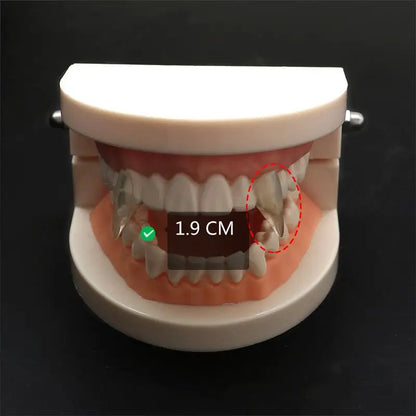 Vampire Fangs Dentures - Halloween Costume Props with Adhesive - ZOOMNSTORE