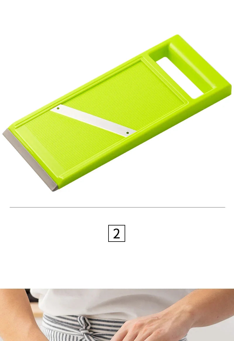 Vegetable Cutter - Mandoline Slicer With Stainless Steel Blade | Multi-Use Kitchen Tool - ZOOMNSTORE