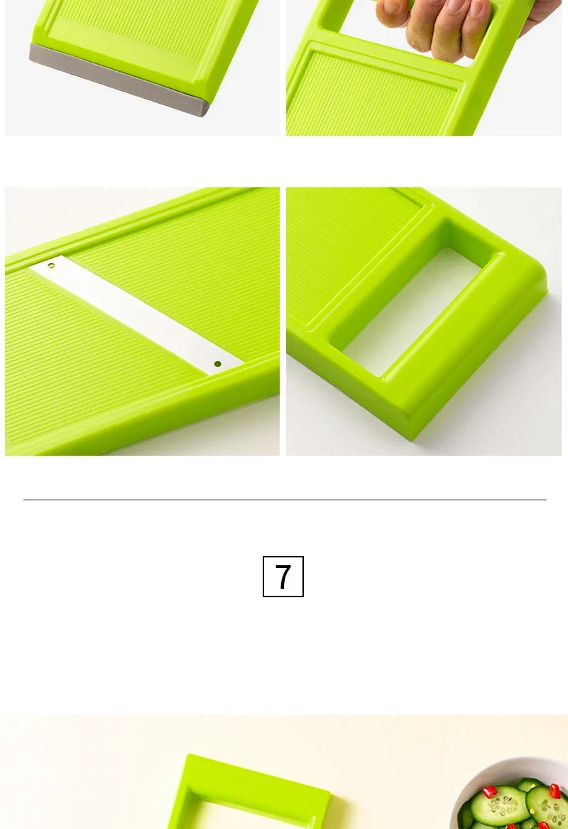 Vegetable Cutter - Mandoline Slicer With Stainless Steel Blade | Multi-Use Kitchen Tool - ZOOMNSTORE