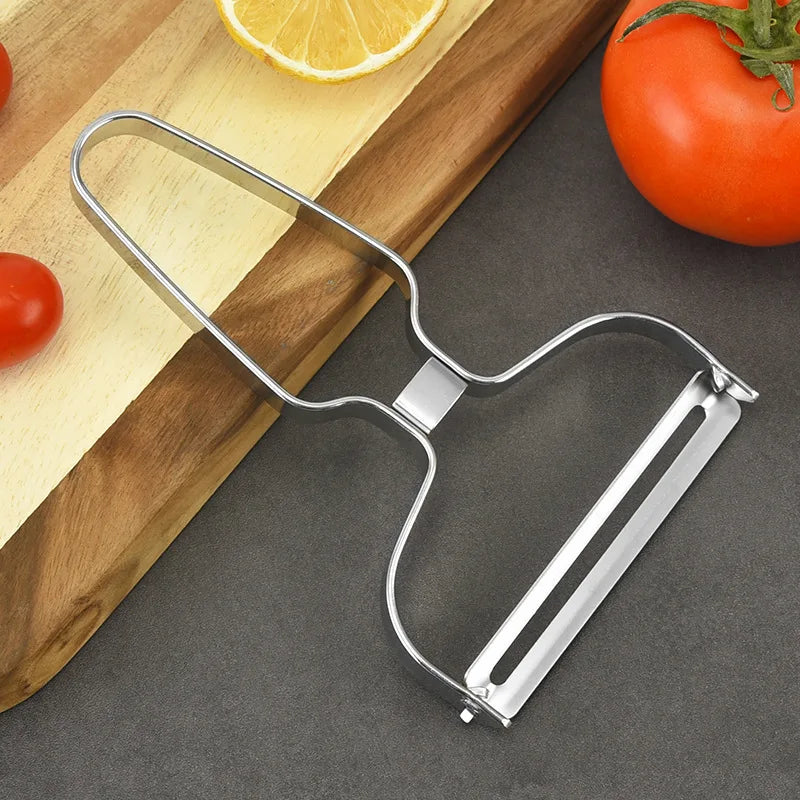 Vegetable Peeler Stainless Steel | Multifunctional Kitchen Slicing Tool With Sharp Blade - ZOOMNSTORE