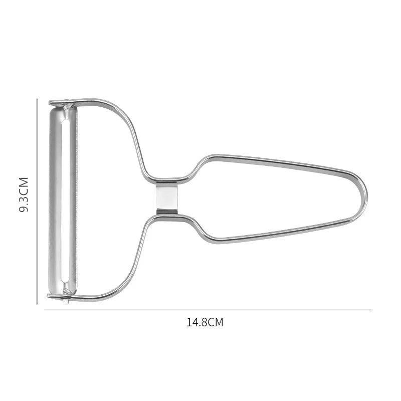 Vegetable Peeler Stainless Steel | Multifunctional Kitchen Slicing Tool With Sharp Blade - ZOOMNSTORE