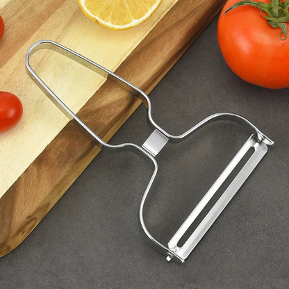 Vegetable Peeler Stainless Steel | Multifunctional Kitchen Slicing Tool With Sharp Blade - ZOOMNSTORE