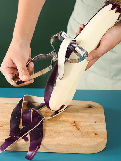 Vegetable Peeler Stainless Steel | Multifunctional Kitchen Slicing Tool With Sharp Blade - ZOOMNSTORE