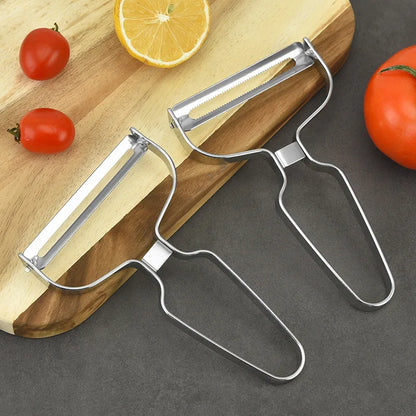 Vegetable Peeler Stainless Steel | Multifunctional Kitchen Slicing Tool With Sharp Blade - ZOOMNSTORE