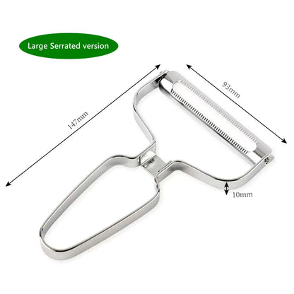 Vegetable Peeler Stainless Steel | Multifunctional Kitchen Slicing Tool With Sharp Blade - ZOOMNSTORE