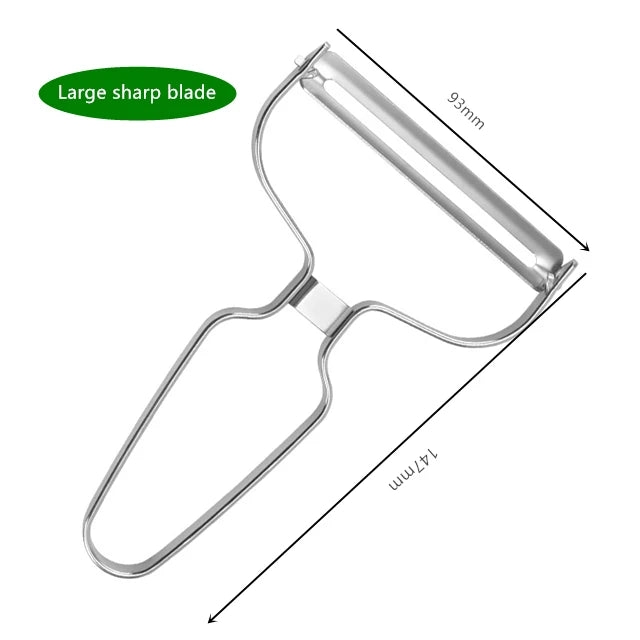 Vegetable Peeler Stainless Steel | Multifunctional Kitchen Slicing Tool With Sharp Blade - ZOOMNSTORE