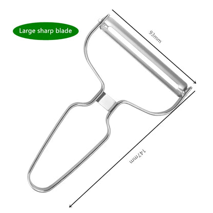 Vegetable Peeler Stainless Steel | Multifunctional Kitchen Slicing Tool With Sharp Blade - ZOOMNSTORE