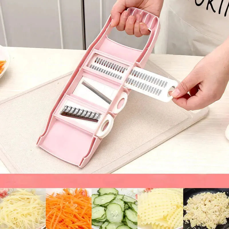 Vegetable Slicer Shredder – Multifunctional Kitchen Cutter with Sharp Stainless Blade - ZOOMNSTORE