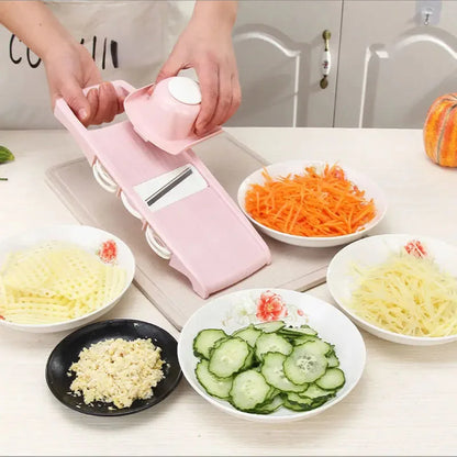 Vegetable Slicer Shredder – Multifunctional Kitchen Cutter with Sharp Stainless Blade - ZOOMNSTORE