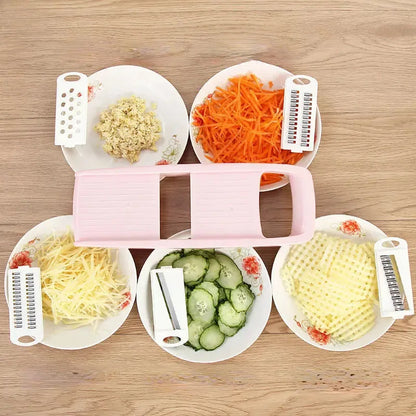 Vegetable Slicer Shredder – Multifunctional Kitchen Cutter with Sharp Stainless Blade - ZOOMNSTORE