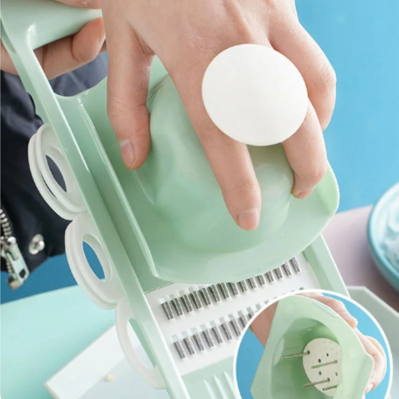 Vegetable Slicer Shredder – Multifunctional Kitchen Cutter with Sharp Stainless Blade - ZOOMNSTORE