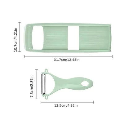 Vegetable Slicer Shredder – Multifunctional Kitchen Cutter with Sharp Stainless Blade - ZOOMNSTORE