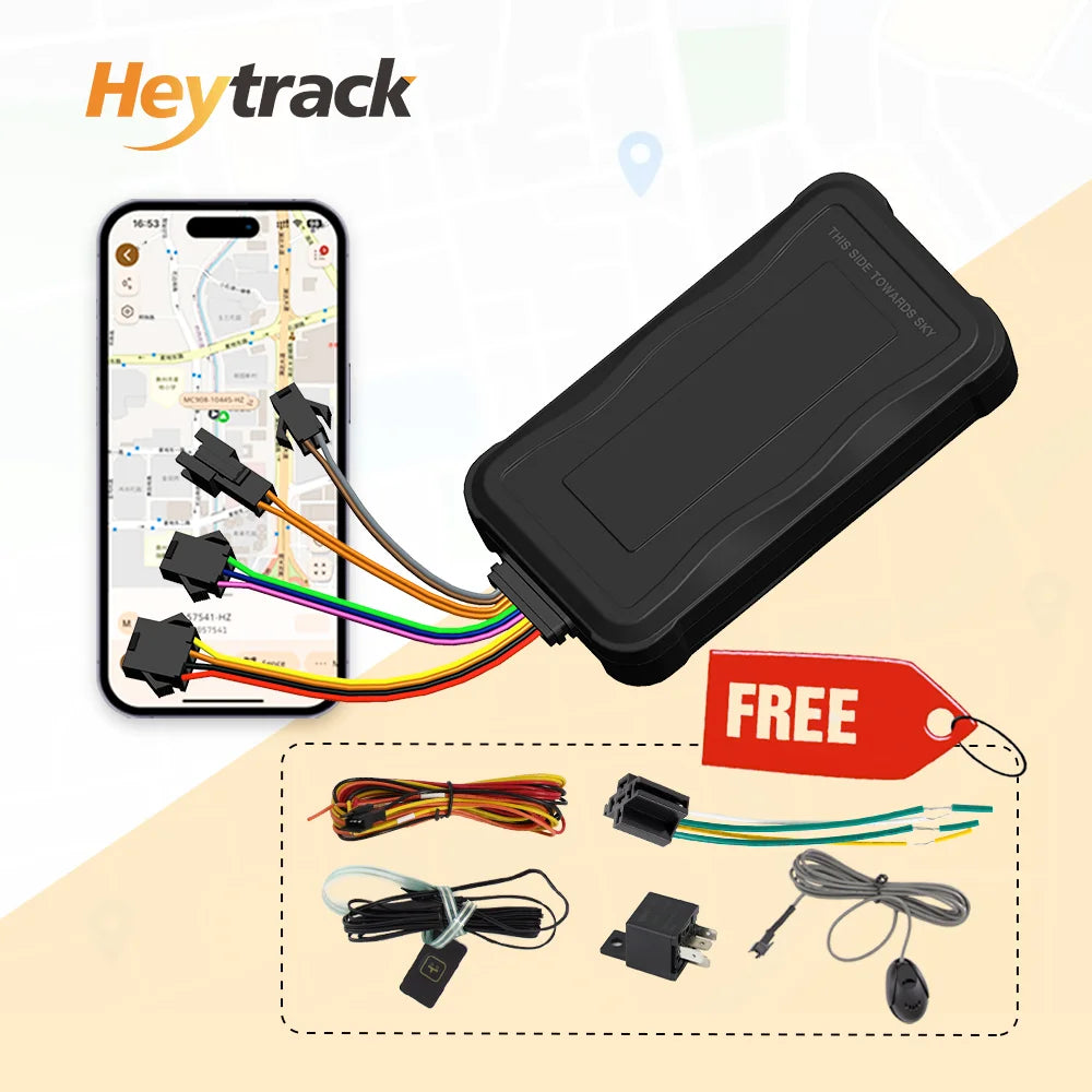 Vehicle GPS Tracker - Mini GSM Car & Motorcycle GPS Device with SOS Alert, Relay & App - ZOOMNSTORE